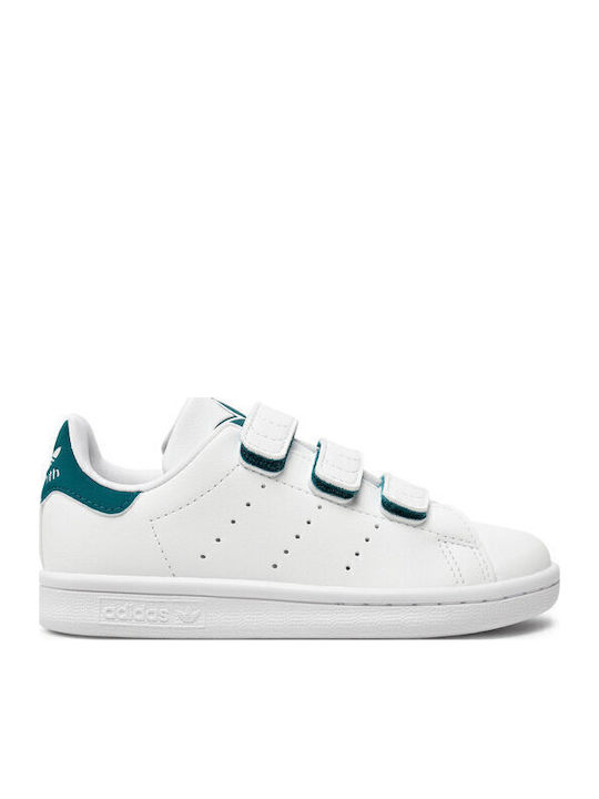 Stan Smith Cf C Παιδικά Sneakers με Σκρατς Λευκά