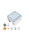 GloboStar Spot De Podea LED 2W Cu Lumină Alb Cald IP68 Gri