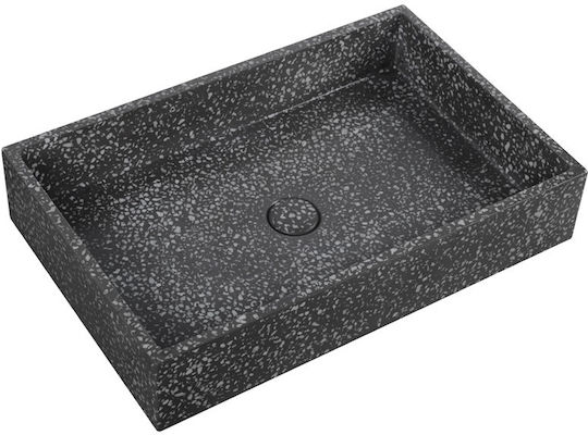 Karag Countertop Sink Stone 60x39x12cm Volcano
