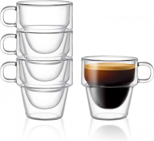 Becher Glas Transparent 250ml 4Stück Becher Glas Transparent 250ml 4Stück