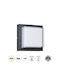 GloboStar Nexus Square Wandmontierte Außenbeleuchtung Deckenleuchte LED IP65 10W mit Natürliches Weiß Licht 17x17x9cm
