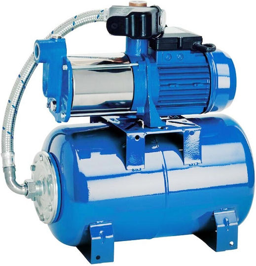 Ebara 431210203010 Einphasig Wasserdruckpumpe mit Behälter 24 Liter 1hp