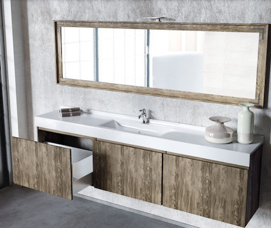 Sanitec Xenia Waschtisch mit Waschbecken Gray