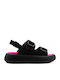 Women's Flat Sandals in Black Color