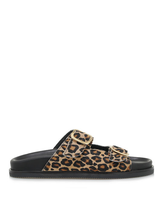 Tsakiris Mallas Women's Sandals Black Animal Print