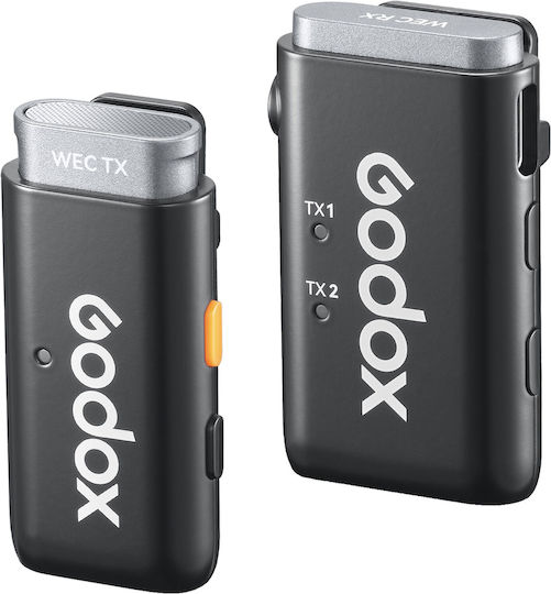 Godox WEC KIT 1 Σετ Ασύρματο Μικρόφωνο Clip On για Φωνητικά
