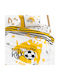 Palamaiki Aek Baby Sheets Set Crib Cotton Yellow 130x170cm 3pcs