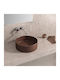 Karag Aufgesetztes Waschbecken Porzellan 35x35x12cm Caffe Opaco