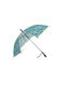 Real Star Kids Curved Handle Auto-Open Umbrella with Diameter 50cm Light Blue