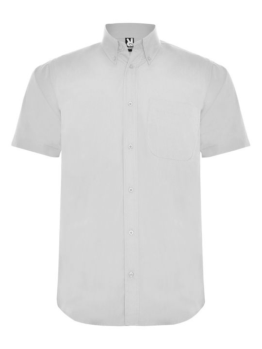 Roly Men's Shirt Short Sleeve White