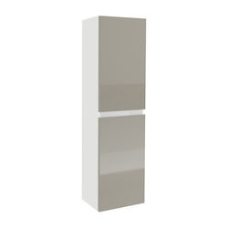 Zed Cabinet de baie L29xA22xÎ104cm Glossy Grey/Alb Zed Cabinet de baie L29xA22xÎ104cm Glossy Grey/Alb