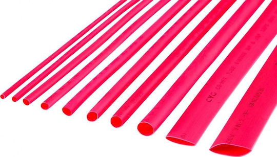 Cabletech Tuburi Termocontractabile Casetă Red 10buc LEC-NAR0258.1