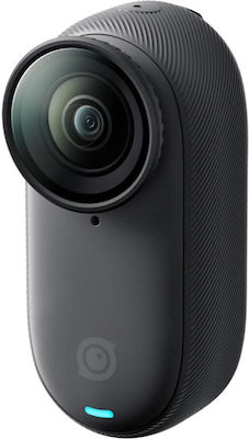 Insta360 GO 3S Standard Edition CINSAATA/GO3S13 128GB Action Kamera 4K Ultra HD 360° Aufnahme Unterwasser mit WiFi Arktisch Weiß Schwarz mit Bildschirm