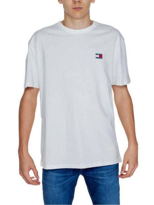 Tommy Hilfiger Tricou pentru bărbați cu mâneci scurte Alb