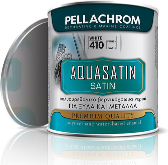 Pellachrom Ριπολίνη Πολυουρεθανικό Νερού 0.35lt Black N.415 Σατινέ