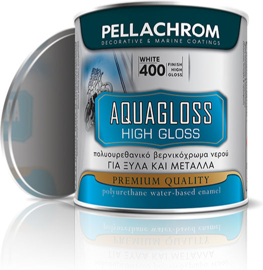 Pellachrom Ριπολίνη Πολυουρεθανικό Νερού Aquagloss 0.35lt Black N.405