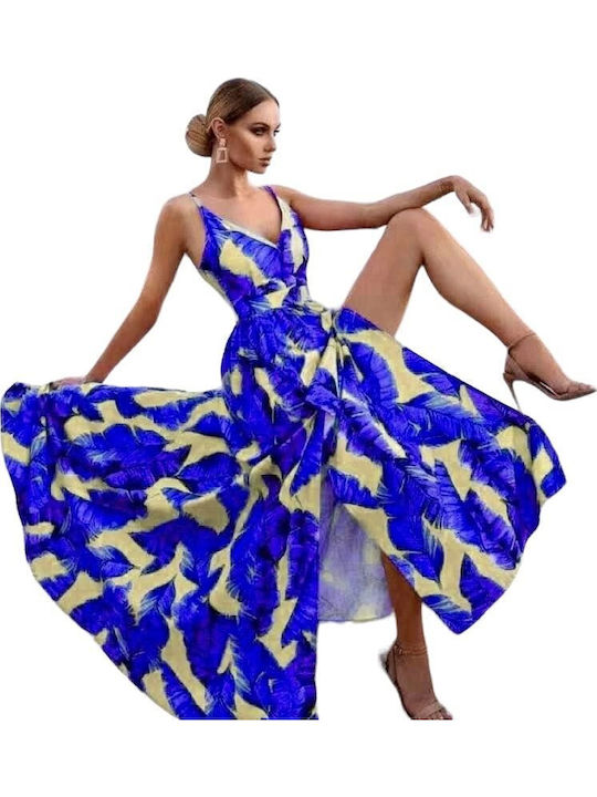 Sommer Maxi Damenkleid Blau