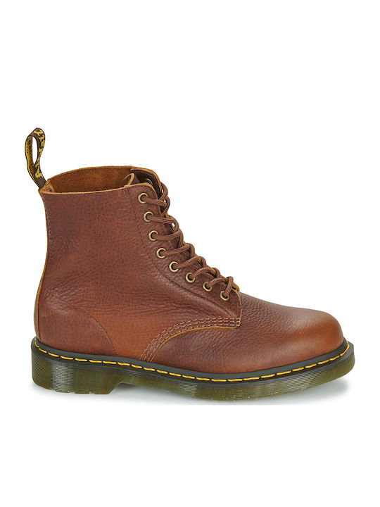 1460 Pascal Leather Combat Boots Brown