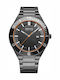 Bering Time Men's Watch 43mm Solar with Grey Stainless Steel Strap