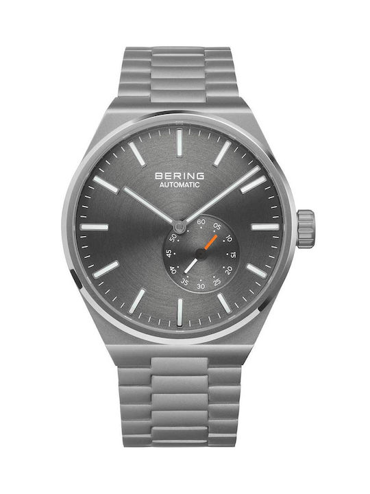 Bering Time Watch Automatic with Gray Metal Bracelet