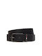 Men's Belt Tommy Jeans Tjm Elevated Flag Leather 3.5 Am0am12681 Black Men's Belt Tommy Jeans