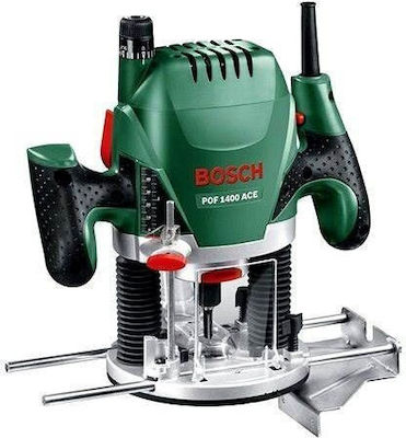 Bosch POF 1400 ACE Plunge Router 1400W with Speed Settings and Suction System