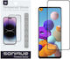 Sonique Hardy Glass Premium Series HD 9H 2.5D 0.33мм Пълно лепило Закалено стъкло за цялото лице Черен (Galaxy A21s)