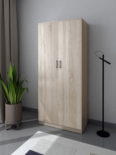 Kendall Δίφυλλη Ντουλάπα Sonoma 70x45x180cm