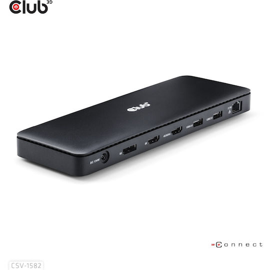 Club3D Thunderbolt 4 Docking Station with HDMI/DisplayPort 4K PD Ethernet Black (CSV-1582)