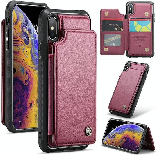 Luminus Wallet Πλαστικό Μπορντό (iPhone XS MaxNokia C22)