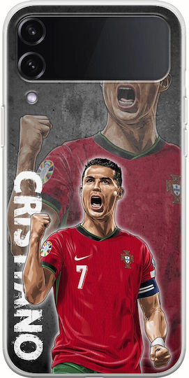 Euro 2024 Cristiano Ronaldo Samsung Galaxy Z Flip 4 5g Flexible Tpu Transparent Silicone