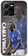 Husa de telefon mobil din silicon transparent flexibil TPU Euro 2024 Eduardo Camavinga Vivo Y35