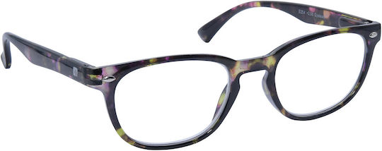 Eyelead Lesebrillen +4.00 in Grün Farbe E 254