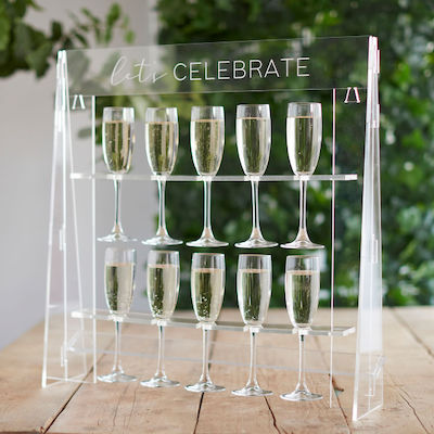 Acrylic Drinks Stand Let's Celebrate