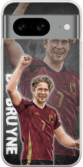 Euro 2024 Kevin De Bruyne Google Pixel 8 5g Transparent Silicone Flexible TPU