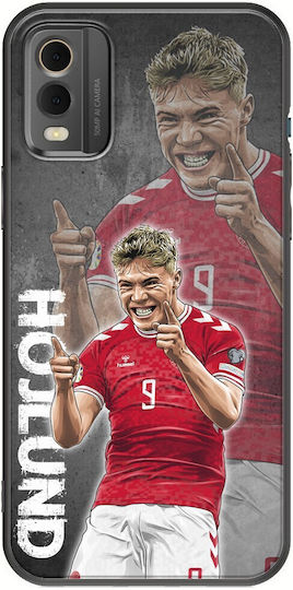 Euro 2024 Rasmus Hojlund Nokia C32 Schwarz Tpu Schwarzes Silikon