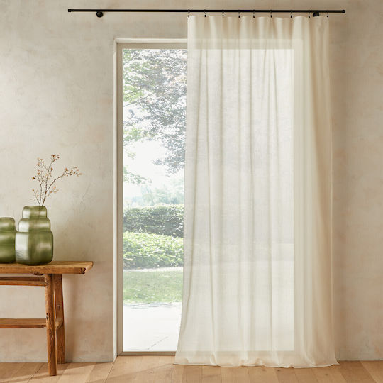 Κουρτίνα Οργανικό Βαμβακερό Βουάλ 140x320 Cm