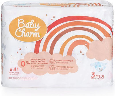 Baby Charm Tape Diapers No. 3 for 6-10 kg 41pcs