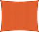 vidaXL Platz Sonnensegel Orange 4x4m 160gr/m²