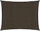 vidaXL Rectangular Shade Sail Brown 5x6m 160gr/m²