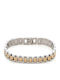 Visetti Herren Armband aus Stahl Vergoldet