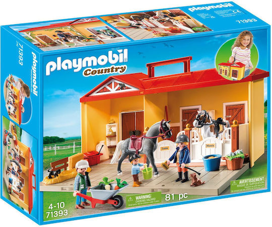 Playmobil Country Take Along Horse Center pentru 4-10 ani 71393