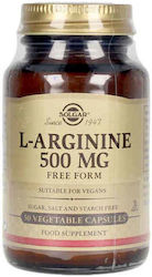 Solgar L-Arginine 500mg 50 φυτικές κάψουλες