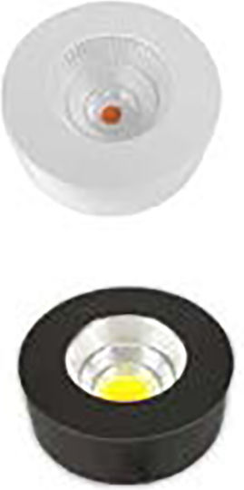 Spot Light Einzel LED Warmes Weiß Spot in Schwarz Farbe