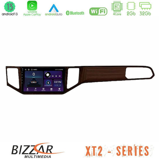 Bizzar Ηχοσύστημα Αυτοκινήτου 2DIN (Bluetooth/USB/WiFi/GPS/Apple-Carplay/Android-Auto) με Οθόνη Αφής 9"