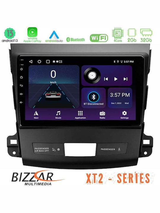 Bizzar Ηχοσύστημα Αυτοκινήτου 2DIN (Bluetooth/USB/WiFi/GPS/Apple-Carplay/Android-Auto) με Οθόνη Αφής 9"