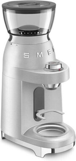 Smeg Elektrischer Kaffeemühle 150W mit einer Kapazität von 350gr und 30 Mahlstufen Silber