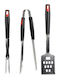 Set de 3 unelte BBQ cu Pensete, Furculiță și Spatula AT30661