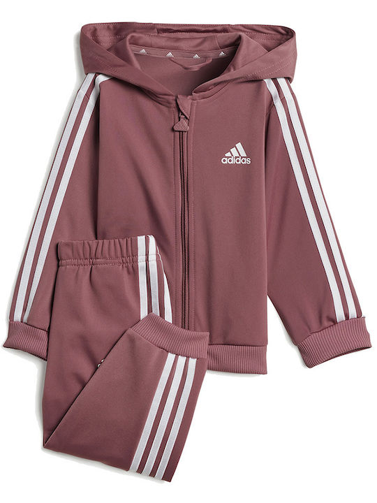 Παιδικό Σετ Φόρμας Ροζ 3τμχ Sportswear Essentials Shiny