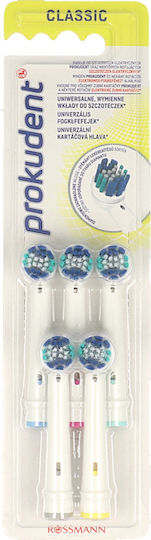 Prokudent Classic Electric Toothbrush Replacement Heads 5pcs
